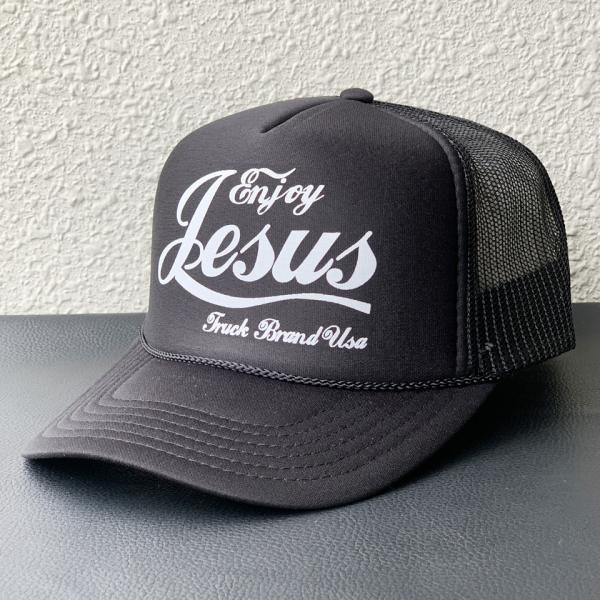 YOUNG JESUS メッシュキャップ ブラック TRUCK BRAND（トラックブランド） メッシュキャップ ENJOY JESUS
