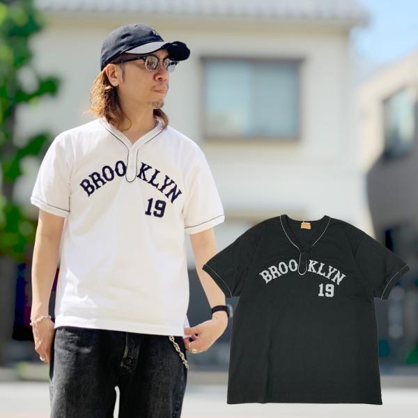 WHITESVILLE 全2色 ホワイツビル ヘンリーネックTシャツ S/S HENLEY
