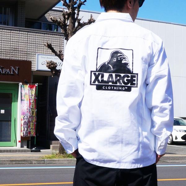 エクストララージ XLARGE ワークシャツ 長袖 L/S OG WORK SHIRT シャツ