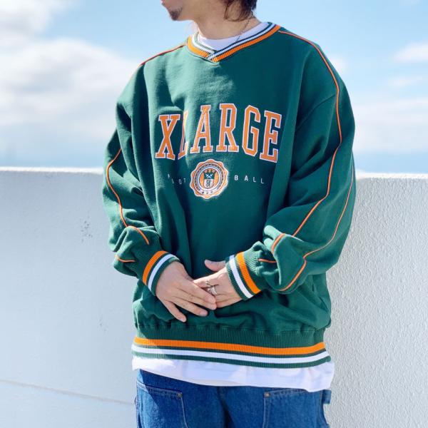 【最終値下げ】X-LARGE ダークグリーン ロングスリーブトレーナー NNormal Women's trail long sleeve dark green N2CWAF1-002 T