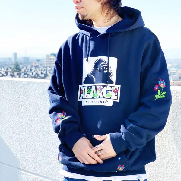 SALE セール 全2色 エクストララージ XLARGE パーカー FLOWER
