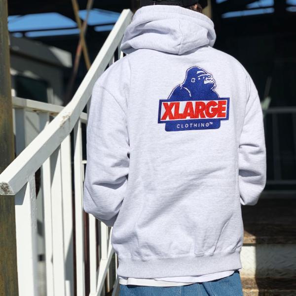 XLARGE パーカー長袖　パープル　サイズXL 値下げ