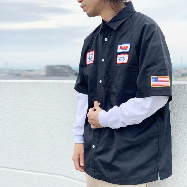 XLARGE（エクストラ ラージ） 半袖シャツ LOGO PATCH S/S WORK SHIRT