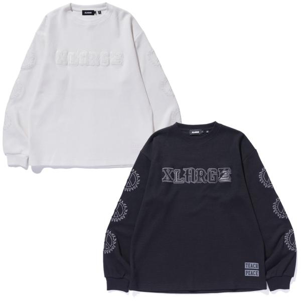 XLARGE（エクストラ ラージ） 全2色 ロンT Tシャツ CAMPUS WAFFLE L/S