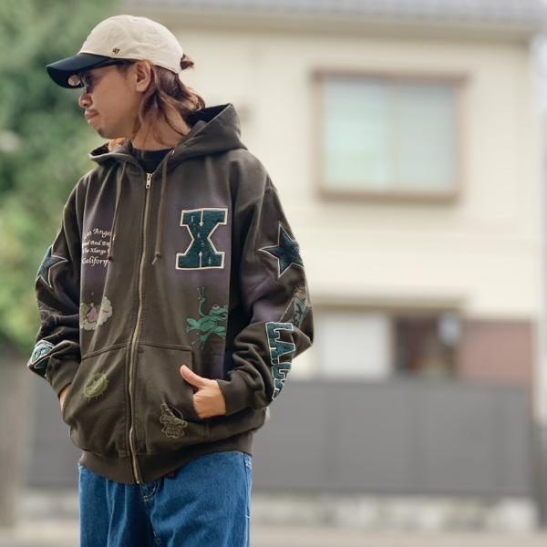 XLARGE エクストララージ ジップパーカー MULTI LOGO ZIP UP HOODED