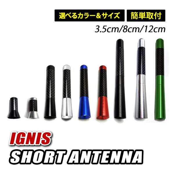 イグニス ショートアンテナ ヘリカル アンテナ 簡単取付 車 高感度