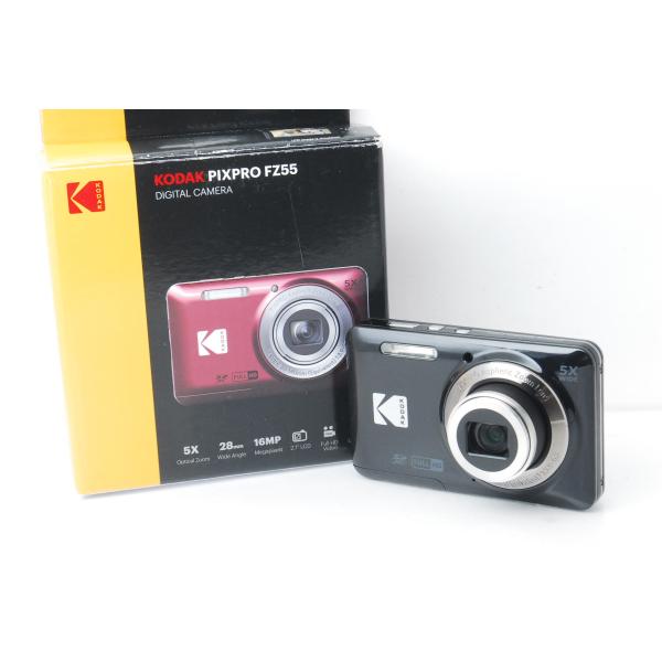◼︎ ほぼ新品 ◼︎ コダック　KODAK PIXPRO FZ55 ブラック PIXPRO KODAK FZ55 ブラック コダック ピクスプロ : 山ウサギカメラ