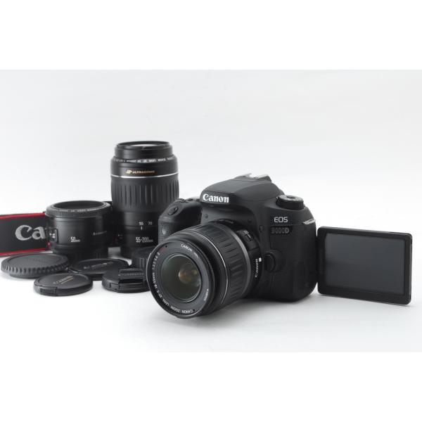 EOS 9000D Canon キヤノン トリプルレンズキット 新品SD32GB付き EOS 9000D Canon キヤノン トリプルレンズキット 新品SD32GB付き