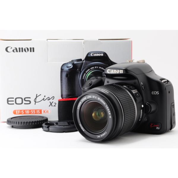 Canon キヤノン EOS Kiss X2 レンズキット 新品SD32GB付き iPhone転送 ショット数1149回