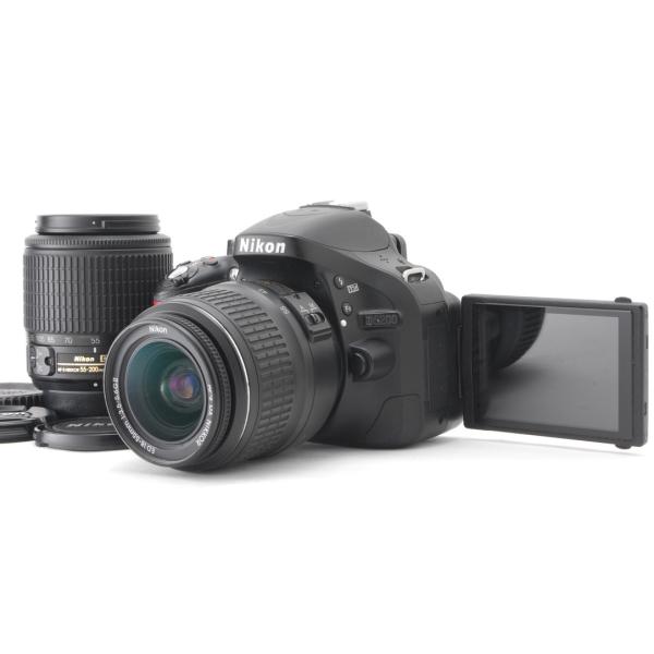 D5000 Nikon ニコン D5200 ダブルズームキット 新品SD32GB付き iPhone