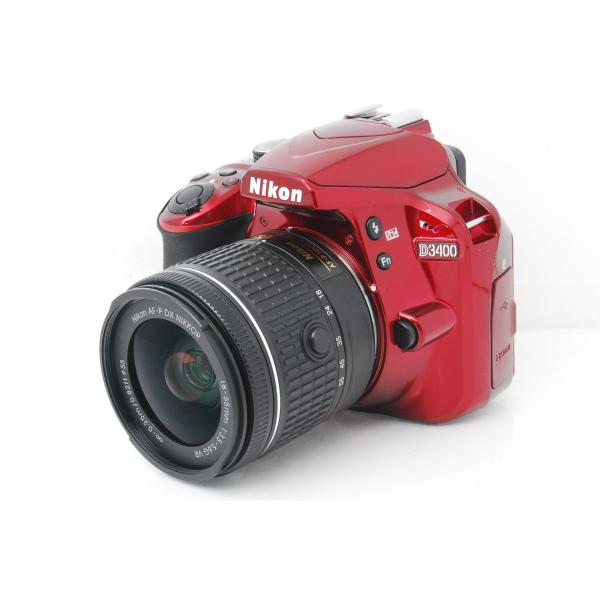 Nikon ニコン D3400 レッド レンズキット ショット数4565回
