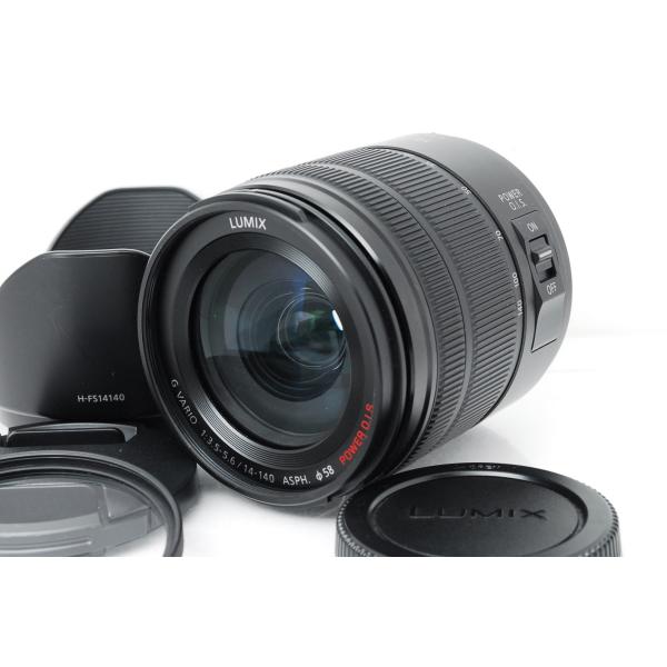 Panasonic パナソニック LUMIX G VARIO 14-140mm F3.5-5.6 ASPH. POWER O.I.S. H-FS14140-KA マットブラック 321