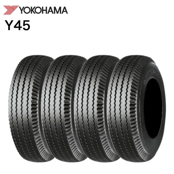 【4本set】ヨコハマ Y45D 5.00-10 4PR◆2本以上で送料無料 サマータイヤ バン・トラック用 チューブレスタイプ 500R10 5.00R10 500-10 4本セット