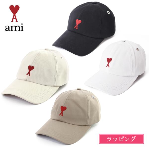 AMI PARIS アミ パリス ユニセックス カーキキャップ 帽子