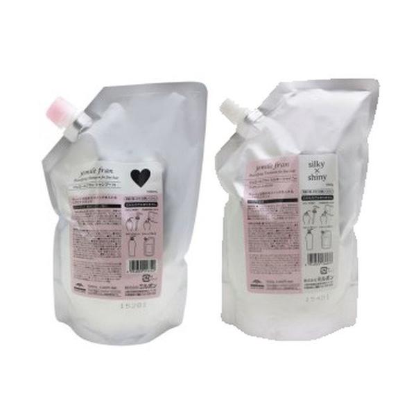 【ミルボン】ハート 1000ml+シルキーシャイニー 1000g 詰替／ 新品 ミルボン ジェミールフラン シルキーシャイニー ヘア