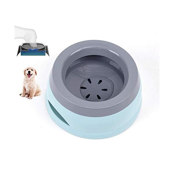 Diand ペット給水器 車のペット給水器 ウォーターボウル 水飲み器 濡れた口のない犬用のフローティングボウル 大容量給水器 飛び散り防止