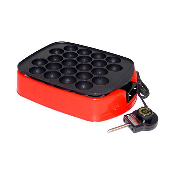 【商品名】　杉山金属 たこ焼き器 ツーツーにこにこたこちゃん早焼き KS-2579 【商品説明】　・サイズ:製品寸法:幅31×奥行23.5×高8.5cm・プレート:アルミダイキャスト(フッ素樹脂加工)、本体:ポリプロピレン・プレートサイズ:...