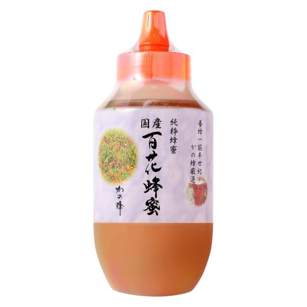 他サイト： はちみつ 専門店かの蜂 国産 百花 蜂蜜 1000g（1kg） 完熟 の 純粋 蜂蜜 （とんがり容器）の商品画像