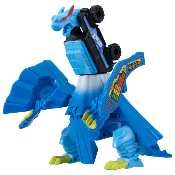 【商品名】　ユニトロボ オフロードマウントフジ 【商品説明】　・「オフロード」と「マウントフジ」が合体し、瞬間変形するユニトロボです。・サイズ：全長 約16cm・ジョイント部分を合体させることで、腕や頭が展開し、怪獣型のロボに瞬間変形します...