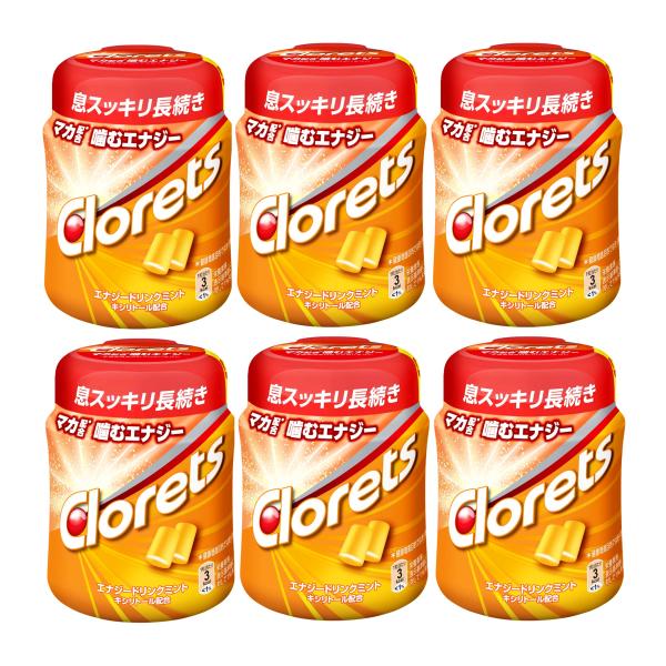 モンデリーズ クロレッツXP エナジードリンクミントボトルR 140g×6個