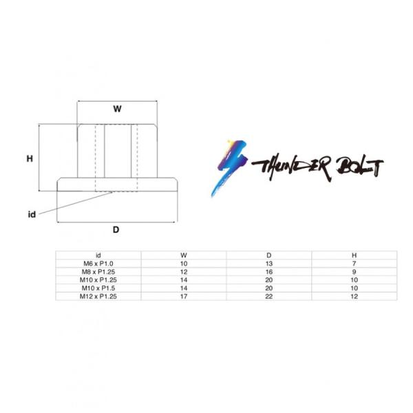 チタンナット M10×P1.5 メタルロック フランジナット チタンナット 