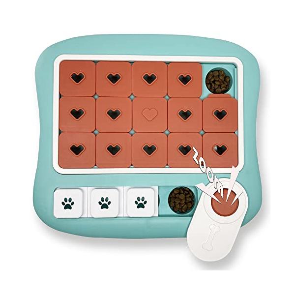 【最新知育玩具】PetDroid 智食堡自動給餌器 IQトレーニング 留守番対策 YEPPUPPY 難易度4段階 犬 猫用人気知育玩具 ペット給餌 早食い防止