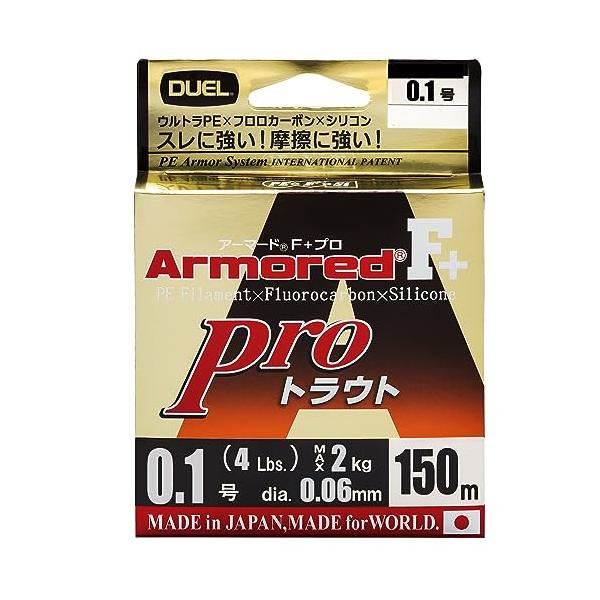 DUEL(デュエル) PEライン 0.1号 アーマード F+ Pro トラウト 150M