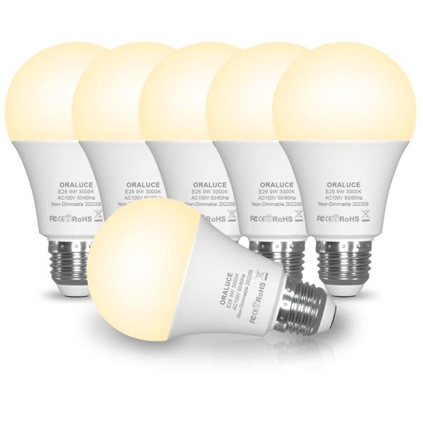 他サイト： ORALUCE LED電球 E26口金 9W 900lm 60W形相当 高輝度 電球色 3000K 広配光タイプの商品画像