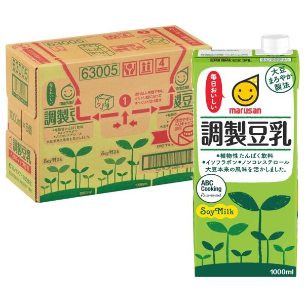 他サイト： マルサン 調製豆乳 1L×6本の商品画像