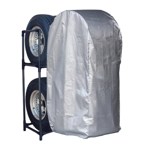 他サイト： タイヤラックカバー 大型ミニバン SUV用 CVP-710R シルバーの商品画像