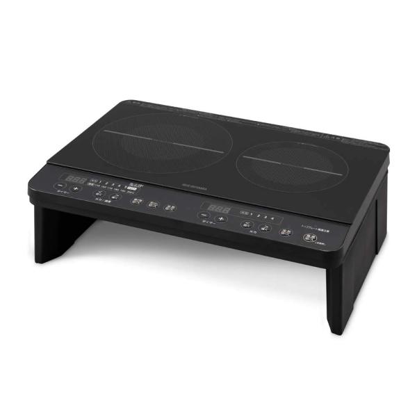 アイリスオーヤマ 2口IHクッキングヒーター 電磁調理器 工事不要 1400W 電磁調理器 100V 脚付き 楽天市場】ihクッキングヒーター 2口 1400W 据置型 ihコンロ
