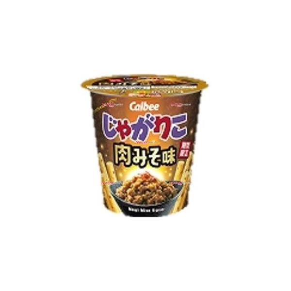YC カルビー 52G じゃがりこ 肉みそ味×12個【送料無料（北海道 沖縄