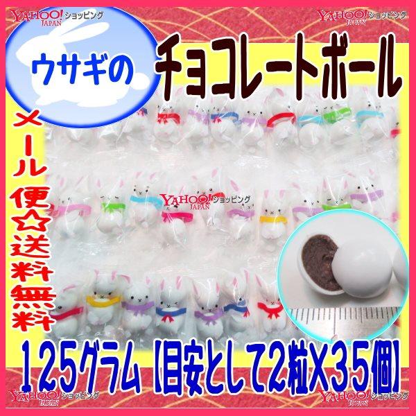 YCおかし企画　OE石井　１２５グラム【目安として２粒×３５個】　 ウサギのチョコレートボール 【チョコ】×1袋　　【ma】【メール便送料無料】
