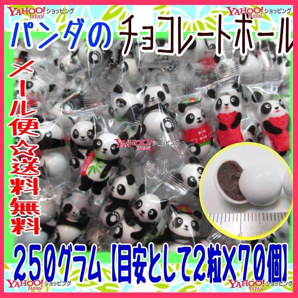 YCおかし企画　ＯＥ石井　２５０グラム【目安として２粒×７０個】　 パンダのチョコレートボール 【チョコ】×1袋　　【ma】【メール便送料無料】
