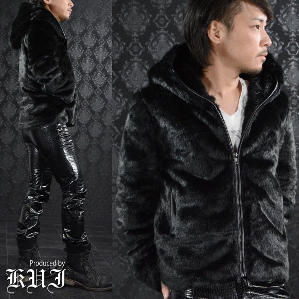 Sale ファージャケット 無地 シンプル メンズ フェイクファー ジップアップ パーカー ジャケット ブルゾン ブラック黒 Buyee Buyee Jasa Perwakilan Pembelian Barang Online Di Jepang