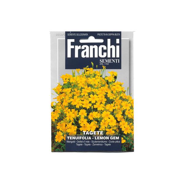 ※発芽適温：20-25℃気温が20℃を超える日が続くようになってから種まきをしてください。花・マリーゴールド　LEMON GEM草丈25-30cmのコンパクトな樹形で、小さなうちから花を付け始めます。花径3cmくらいの濃い黄色のかわいらしい...