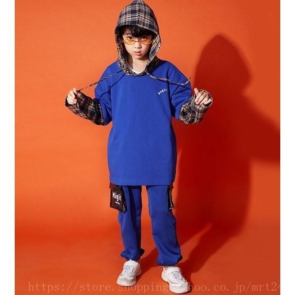 キッズダンスパンツセットダンス衣装ヒップホップ上下ギンガムチェック仮二枚パーカーフード付きダンス衣装キッズおしゃれ男の子女の子子供服 Www Cedrom Com Br