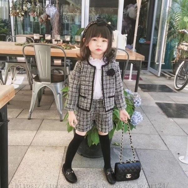 ツイード風ジャケット ショートパンツ2点セット セットアップ韓国子供服 チェック柄 スーツ フォーマル 秋服 通園 通学 結婚式 可愛い Bf0106 Mrt Shop 通販 Yahoo ショッピング