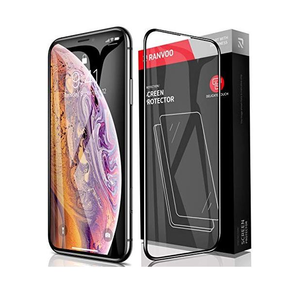 Iphone 入手困難 Xs X 強化ガラスフィルム ソフトエッジ 100 全面保護フィルム ガイド枠付き 日本製素材旭硝子製 5 8インチ用