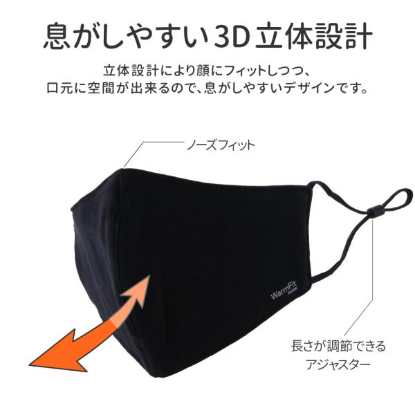 布マスク 洗える 抗菌 マスク WarmFit MASK ウォームフィットマスク 綿