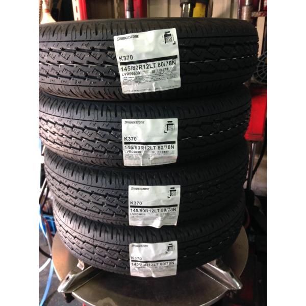 BRIDGESTONE（ブリヂストン） 4本セット 145/80R12 80/78N LT K370
