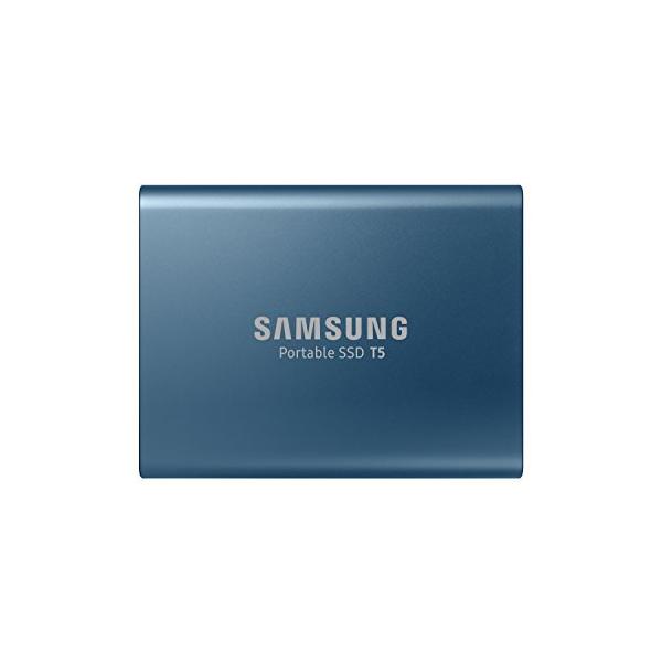 SAMSUNG T5 500GB USB 3.1 ポケットサイズ ポータブル外付けSSD (ブルー) 並行輸入