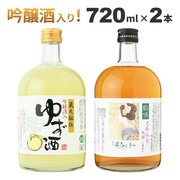 母の日やお誕生日など、女性へのプレゼントに最適なゆず酒と梅酒のセットです。それぞれに違う香りや味わいを、飲み比べてお楽しみいただけます。【セット内容】・蔵元秘伝 吟醸酒入 ゆず酒 720ml×1本・梅酒・早春 720ml×1本【アルコール度...