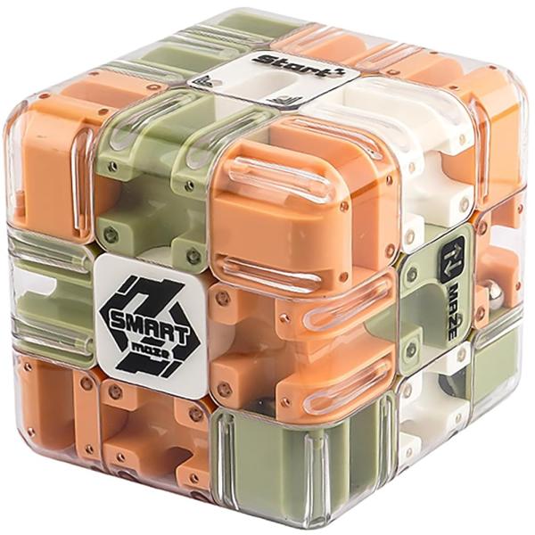 「商品情報」3D立体迷路ボールは、マジックキューブとしても、コロコロ転がすローラーボールとしても遊べる2WAY仕様。指先でブロックを回転させたり、ボールを傾けてビー玉をゴールまで導いたり、多彩な遊び方が脳を刺激します。「主な仕様」【立体迷路...