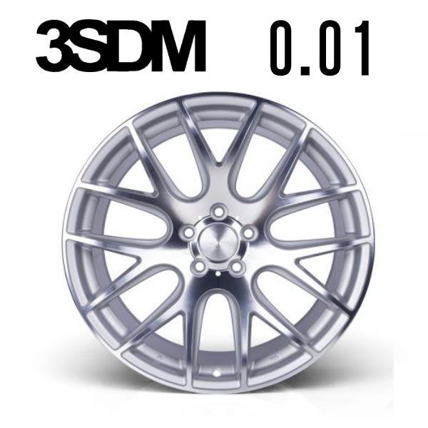 3SDM 0.01 18インチ 9.5 5H 114.3 +18 Silver / Cut face 1本
