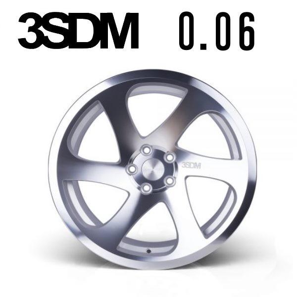 3SDM 0.06 18インチ 9.5 (205) RH 5H 100 +35 Silver / Cut face 1本