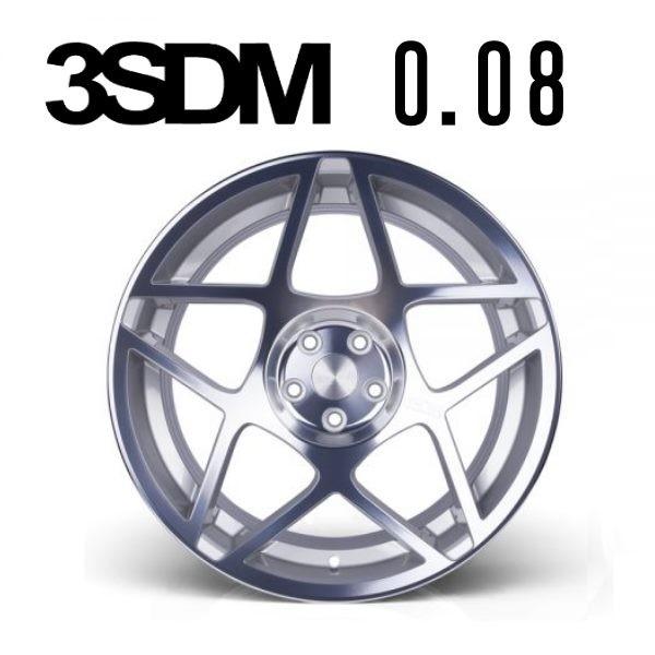 3SDM 0.08 20インチ 9.0 5H 120 +18 Silver / Cut face 1本