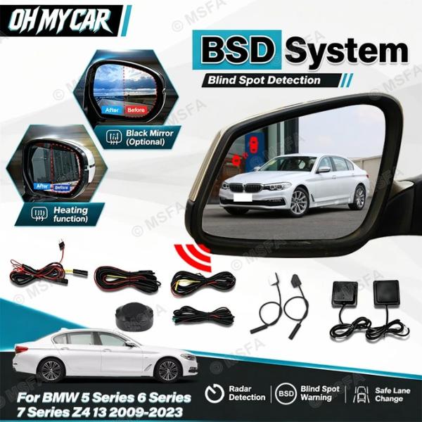 並行輸入品 BMW 5シリーズ6シリーズ7シリーズZ4 13 2009-2023用 ブラインドスポットレーダー検知システムBSD/BSM24GHz BSAミラー