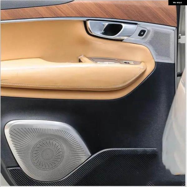 並行輸入品ボルボ XC90 4ドア スピーカー ボックス ドア高低音カバー 内装 ステッカー 2015 -2023-25 22 21 2019 2018 17 