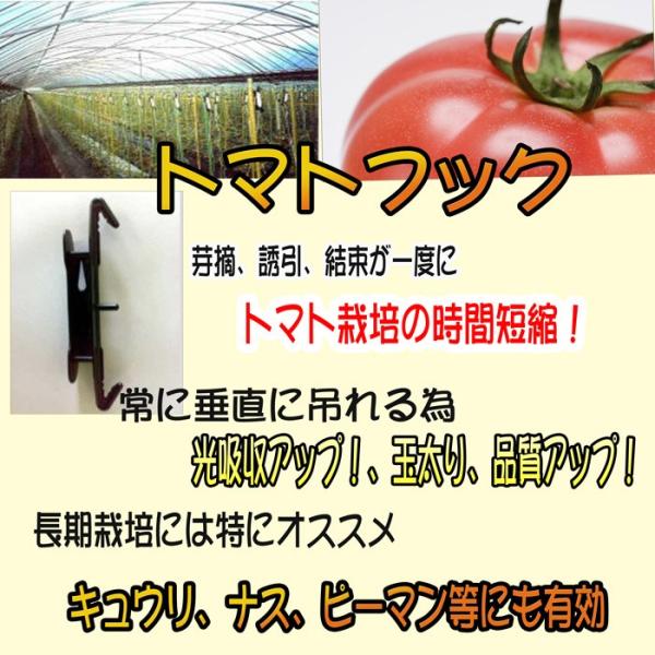 トマトフック トマト栽培フック 1セット100個入り トマト